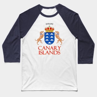 Canary Islands - Coat of Arms Design Baseball T-Shirt